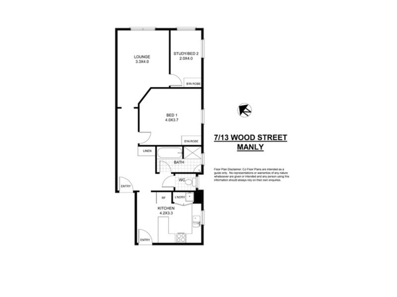 7/13 Wood Street, Manly NSW 2095 Floorplan