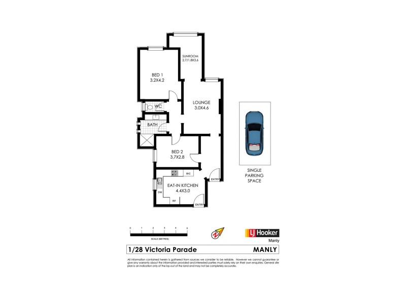 1/28 Victoria Parade, Manly NSW 2095 Floorplan