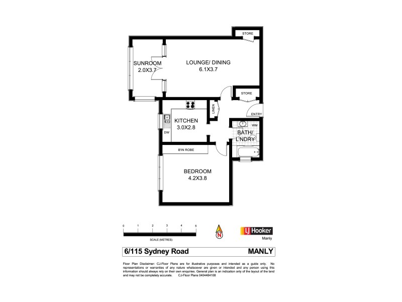 6/115 – 117 Sydney Road, Manly NSW 2095 Floorplan
