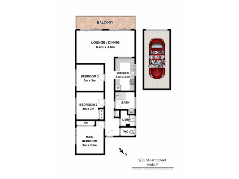 1/35 Stuart Street, Manly NSW 2095 Floorplan