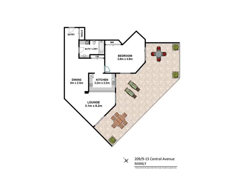 209/9-15 Central Avenue, Manly NSW 2095 Floorplan