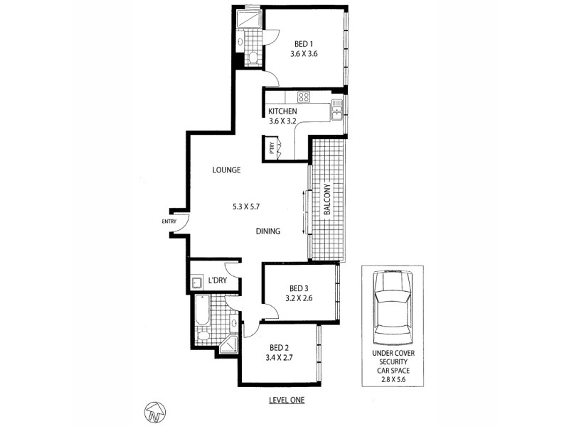 3/41 Kangaroo Street, Manly NSW 2095 Floorplan