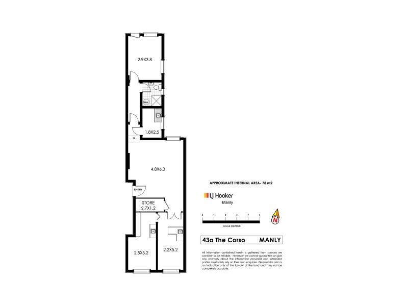 43A The Corso, Manly NSW 2095 Floorplan