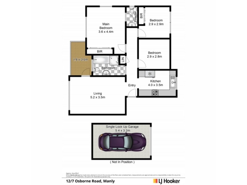 12/7 Osborne Road, Manly NSW 2095 Floorplan