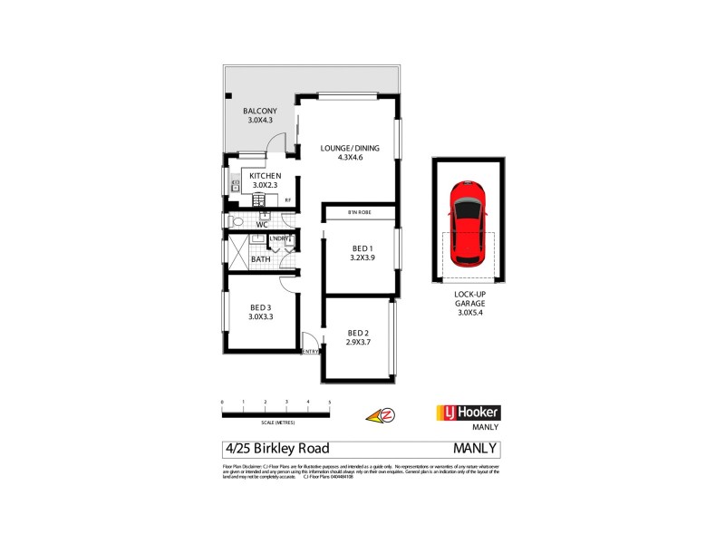 4/25 Birkley Road, Manly NSW 2095 Floorplan