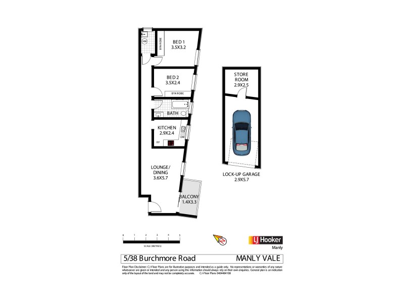 5/38 Burchmore Road, Manly Vale NSW 2093 Floorplan