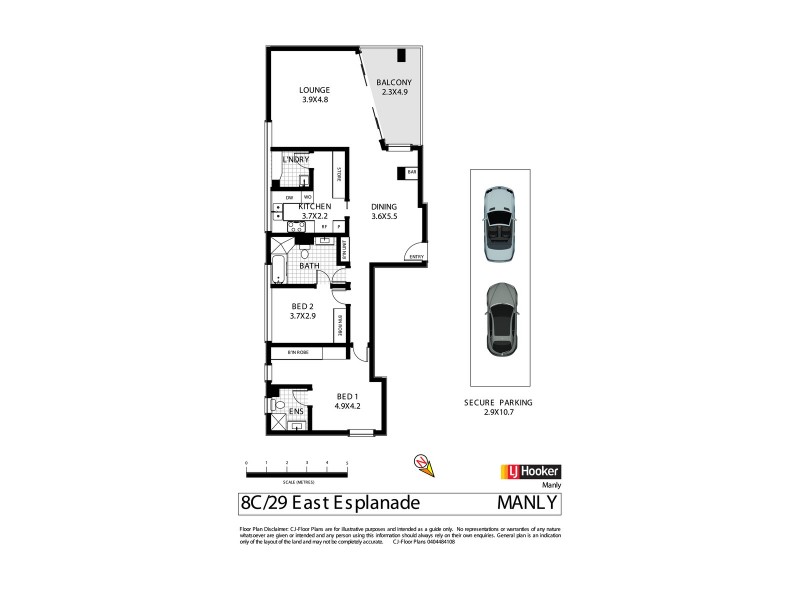 8C/29-34 East Esplanade, Manly NSW 2095 Floorplan