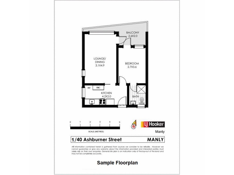 1/40 Ashburner Street, Manly NSW 2095 Floorplan
