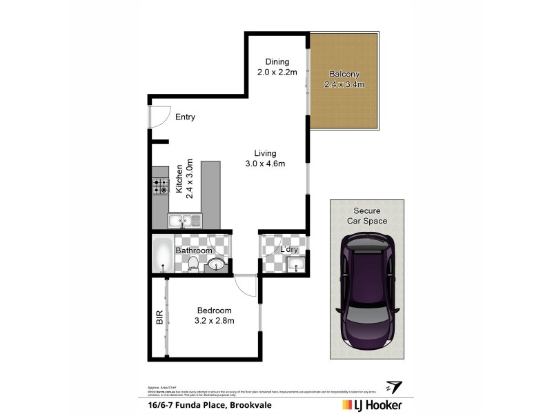 16/6 Funda Place, Brookvale NSW 2100 Floorplan