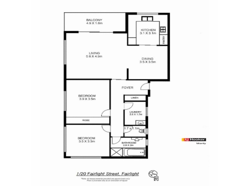 1/22 Fairlight Street, Fairlight NSW 2094 Floorplan