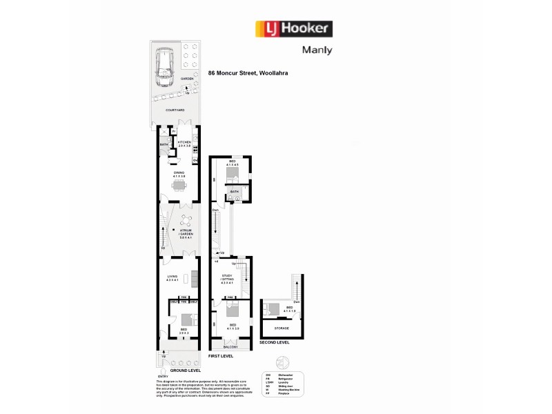 86 Moncur Street, Woollahra NSW 2025 Floorplan
