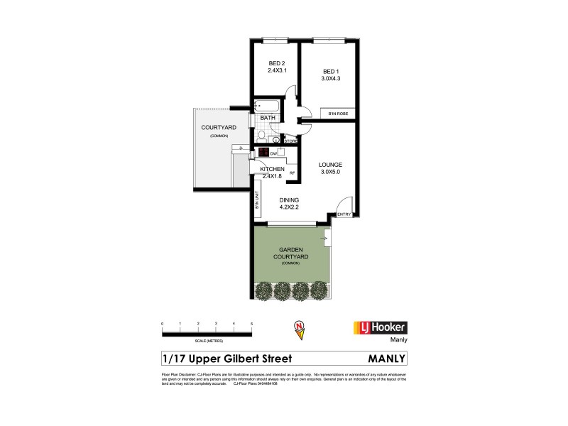 1/17 Upper Gilbert Street, Manly NSW 2095 Floorplan