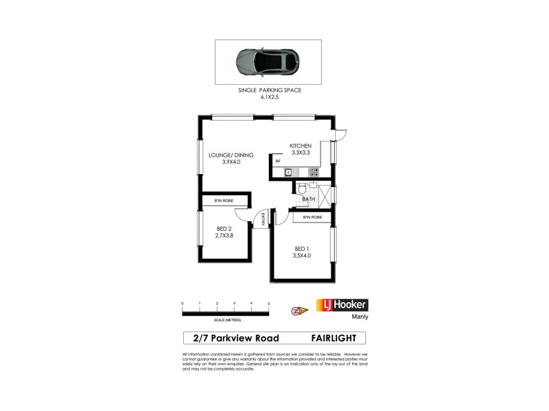2/7 Parkview Road, Fairlight NSW 2094 Floorplan