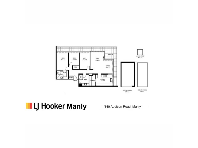 1/140 Addison Road, Manly NSW 2095 Floorplan