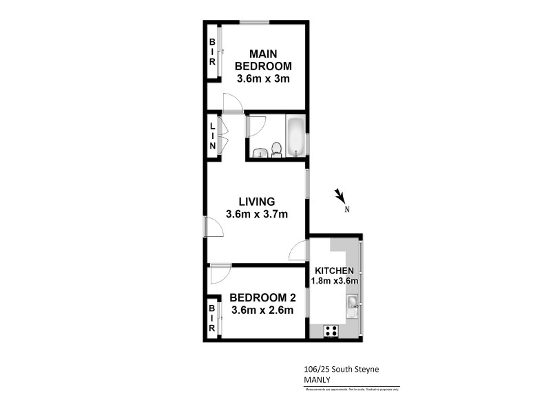 106/25 South Steyne, Manly NSW 2095 Floorplan
