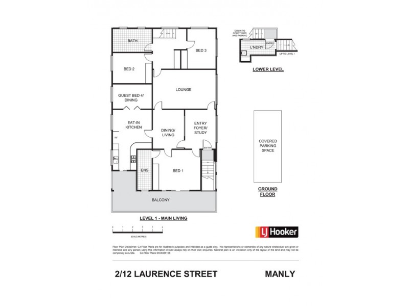 2/12 Laurence Street, Fairlight NSW 2094 Floorplan
