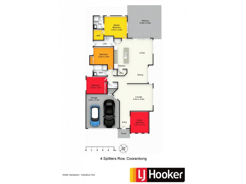 4 Splitters Row, Cooranbong NSW 2265 Floorplan