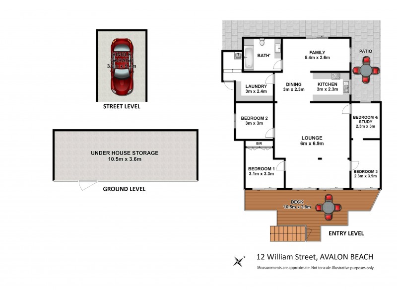 12 William Street, Avalon Beach NSW 2107 Floorplan