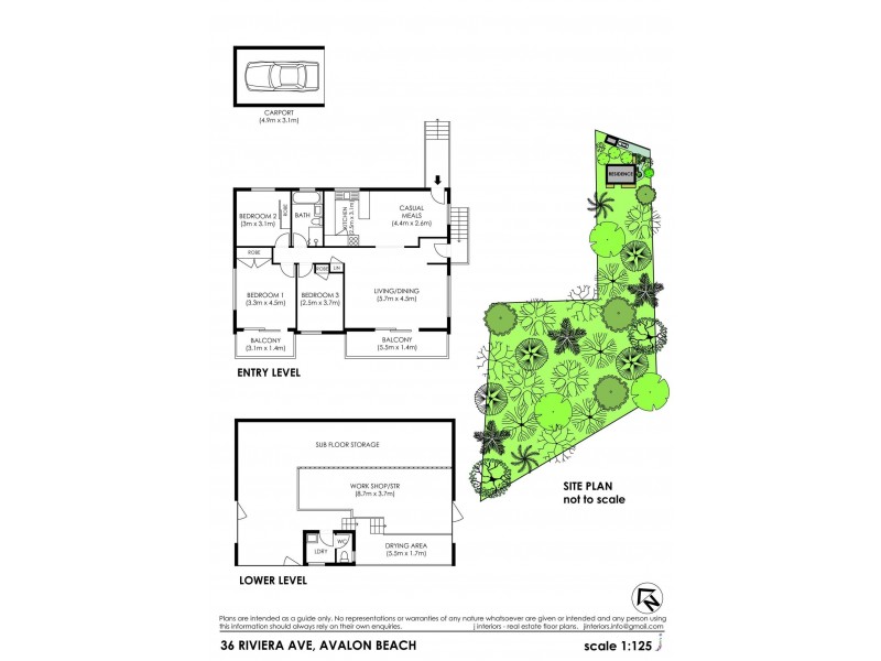 36 Riviera Avenue, Avalon Beach NSW 2107 Floorplan