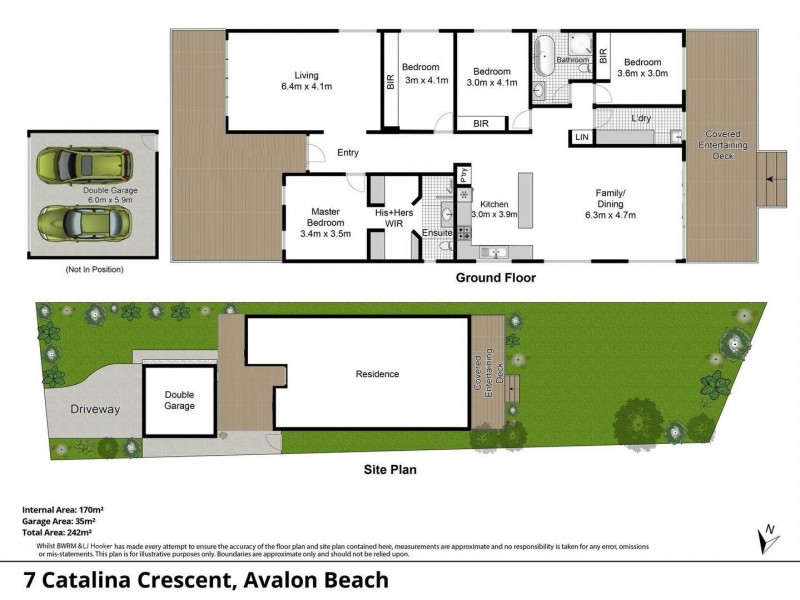 7 Catalina Crescent, Avalon Beach NSW 2107 Floorplan