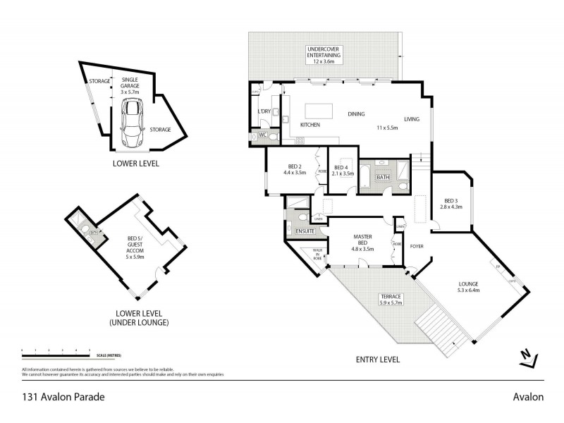 131 Avalon Parade, Avalon Beach NSW 2107 Floorplan