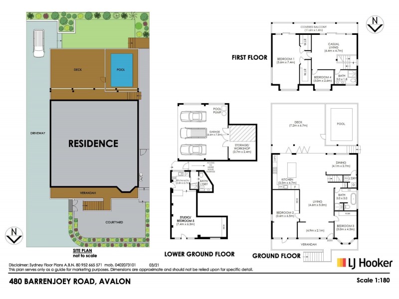 480 Barrenjoey Road, Avalon Beach NSW 2107 Floorplan