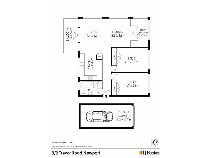 3/2-4 Trevor Road, Newport NSW 2106 Floorplan
