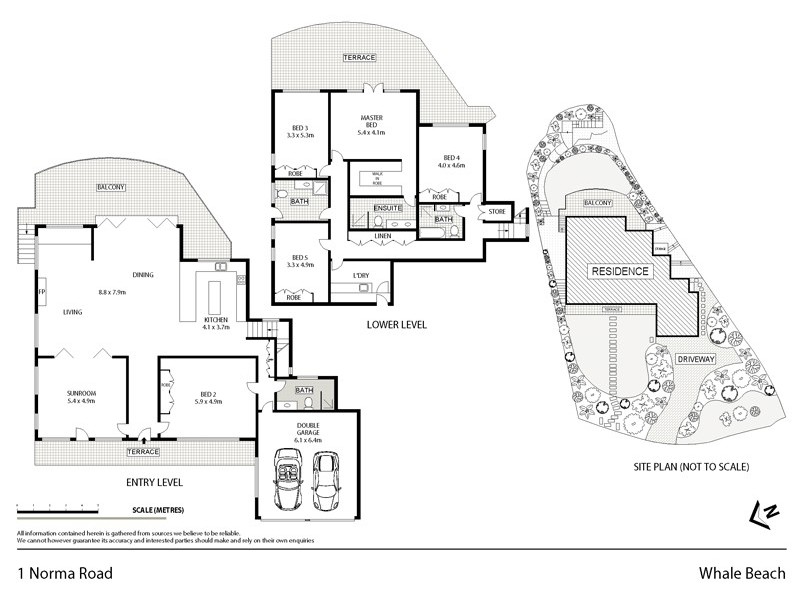 1 Norma Road, Palm Beach NSW 2108 Floorplan