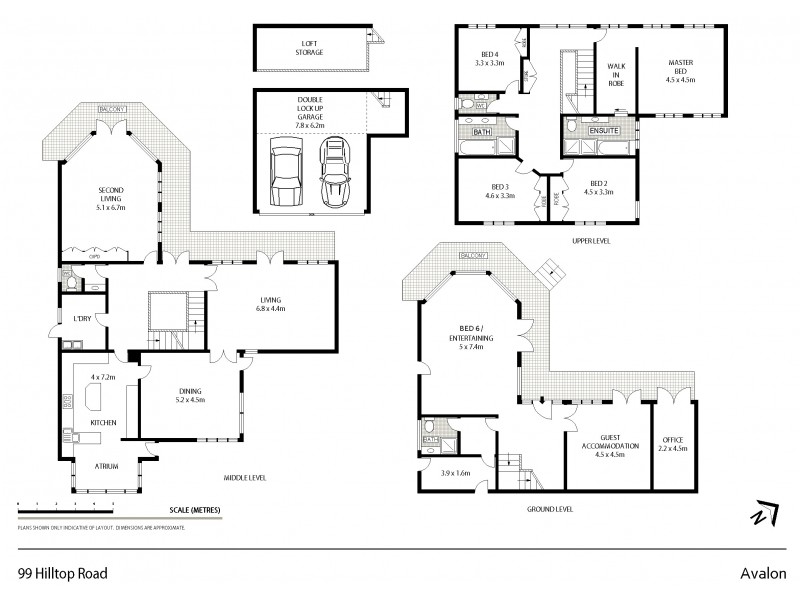 99 Hilltop Road, Avalon Beach NSW 2107 Floorplan