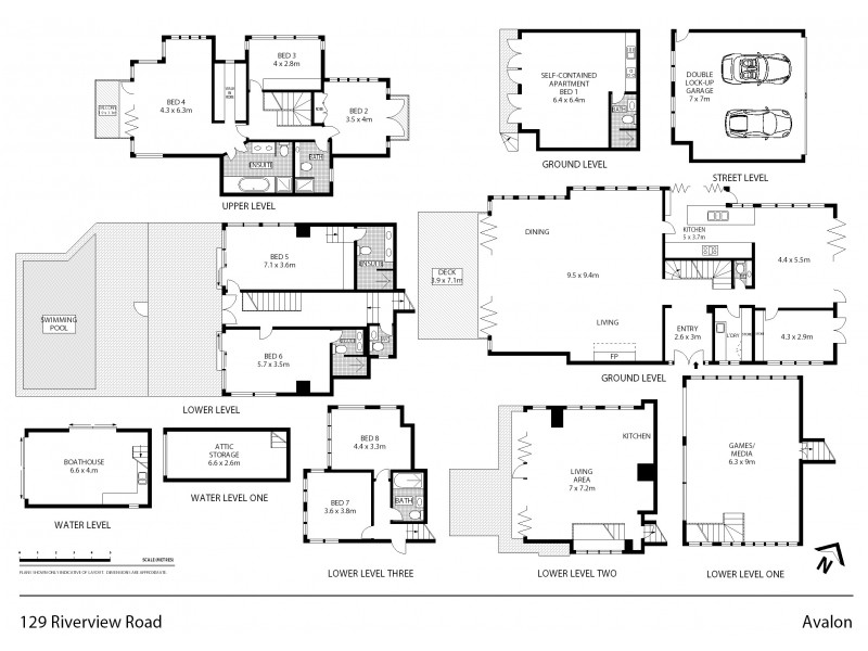 129 Riverview Road, Avalon Beach NSW 2107 Floorplan