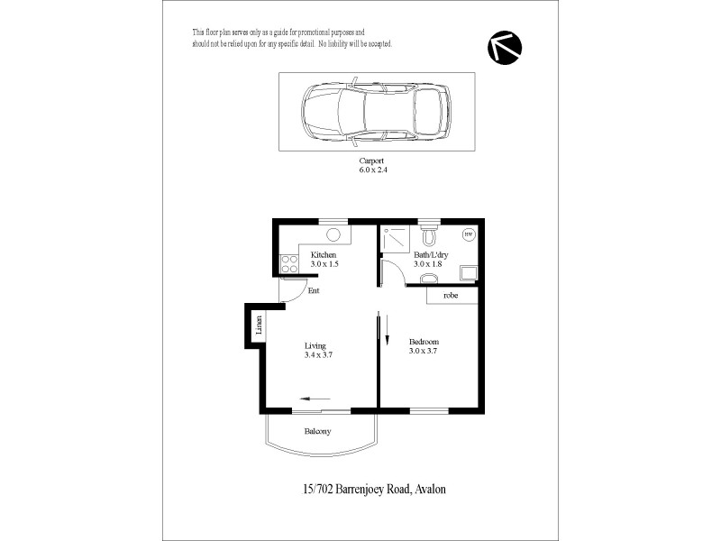 15/702 Barrenjoey Road, Avalon NSW 2107 Floorplan