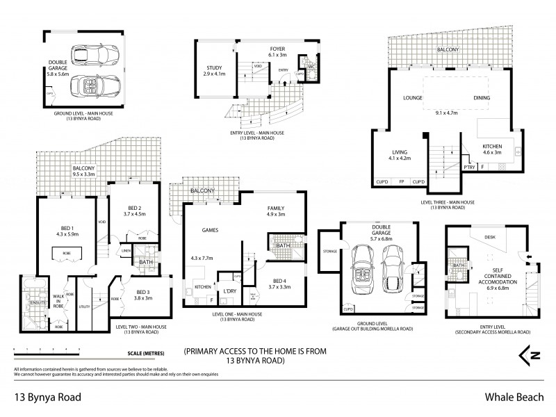 13 Bynya Road, Whale Beach NSW 2107 Floorplan