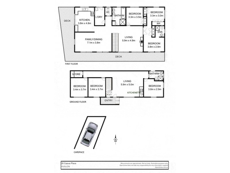 26 Capua Place, Avalon Beach NSW 2107 Floorplan