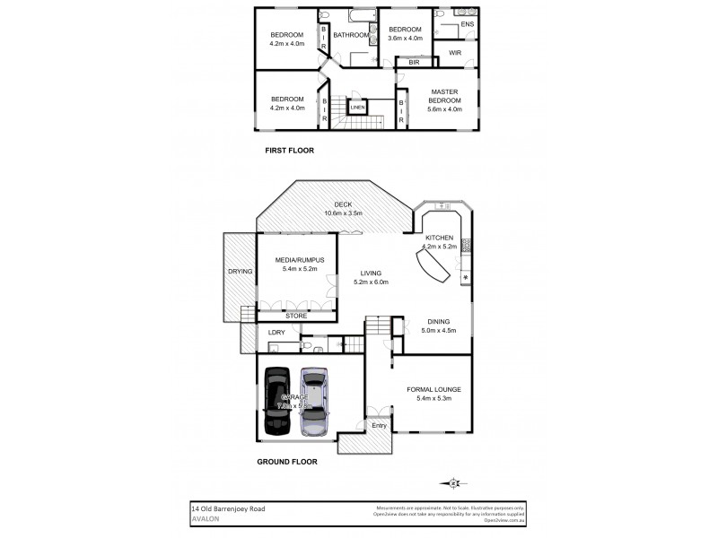 14 Old Barrenjoey Road, Avalon Beach NSW 2107 Floorplan