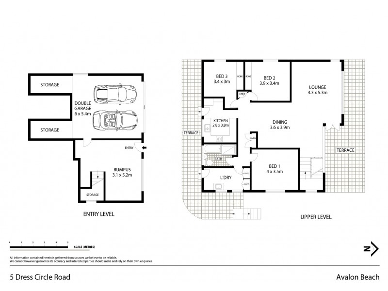 5 Dress Circle Road, Avalon Beach NSW 2107 Floorplan