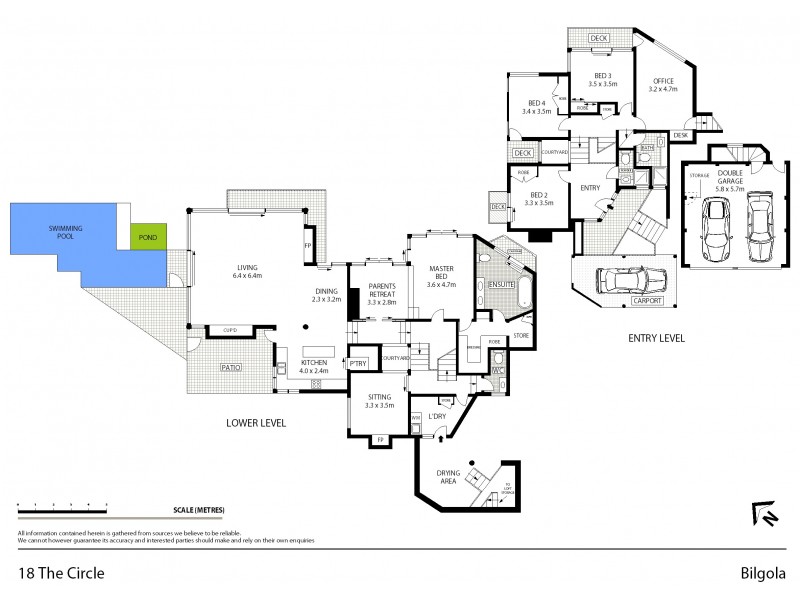 18 The Circle, Bilgola NSW 2107 Floorplan