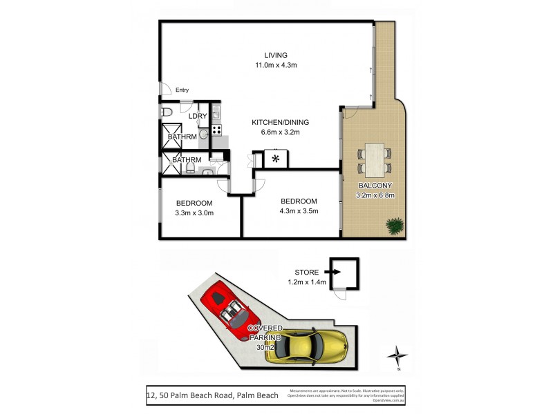 12/50 Palm Beach Road, Palm Beach NSW 2108 Floorplan