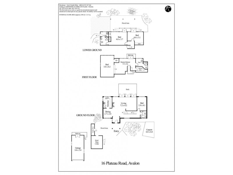 16 Plateau Road, Avalon Beach NSW 2107 Floorplan