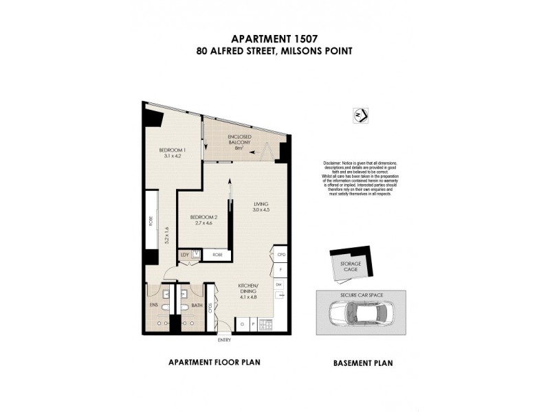 80 Alfred Street, Milsons Point NSW 2061 Floorplan