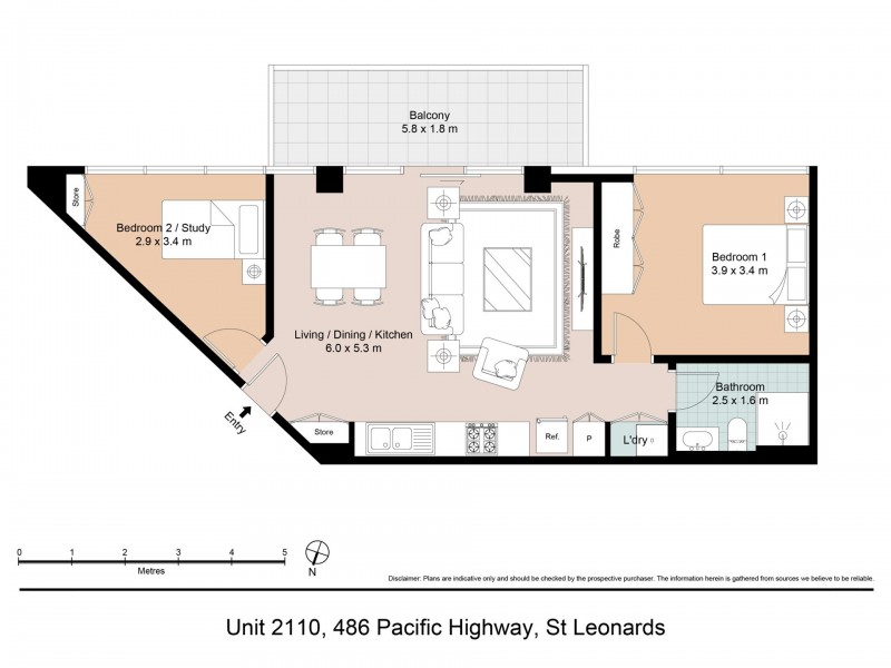 Apartment 2110/472-486 Pacific Highway, St Leonards NSW 2065