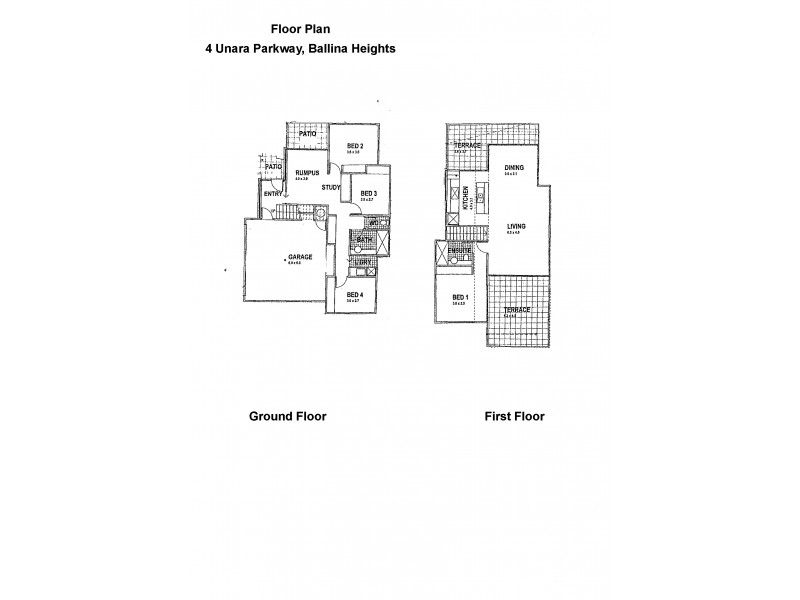4 Unara Parkway, Ballina NSW 2478 Floorplan