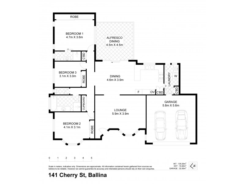 141 Cherry Street, Ballina NSW 2478 Floorplan