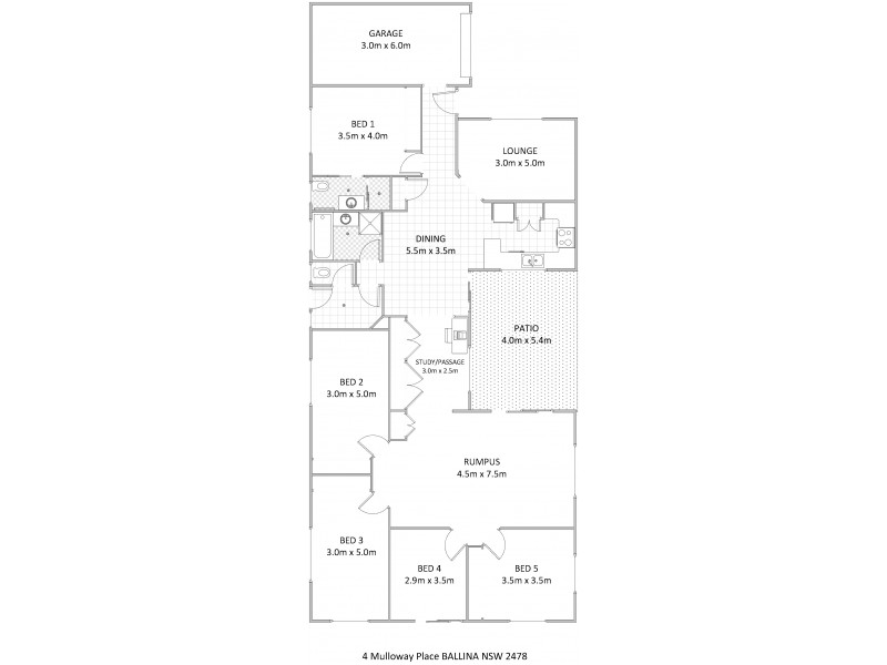4 Mulloway Place, Ballina NSW 2478 Floorplan