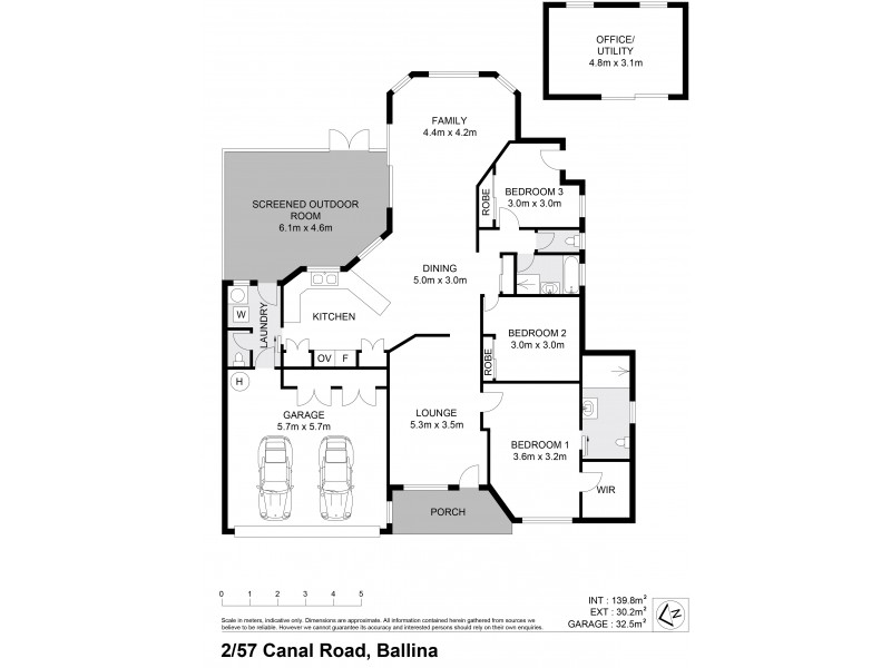 2/57 Canal Road, Ballina NSW 2478 Floorplan
