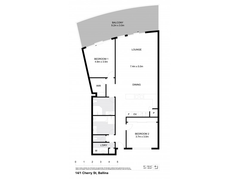 14/1 Cherry Street, Ballina NSW 2478 Floorplan
