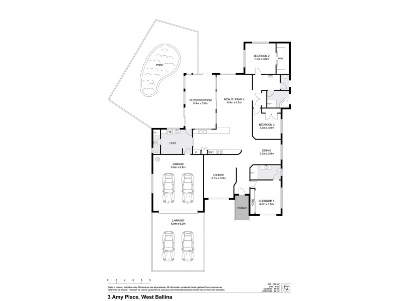 3 Amy Place, Ballina NSW 2478 Floorplan