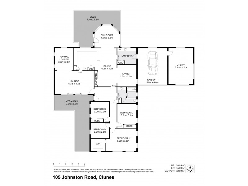 105 Johnston Road, Clunes NSW 2480 Floorplan