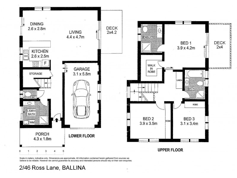 2/46 Ross Lane, Ballina NSW 2478 Floorplan