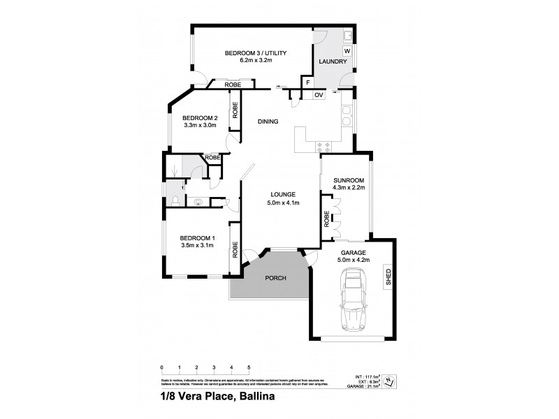 1/8 Vera Street, Ballina NSW 2478 Floorplan