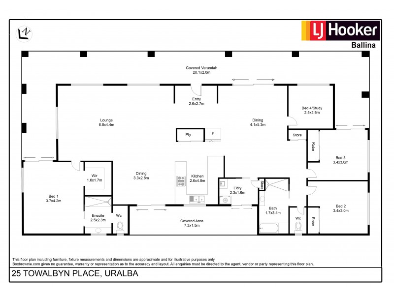 25 Towalbyn Place, Uralba NSW 2477 Floorplan